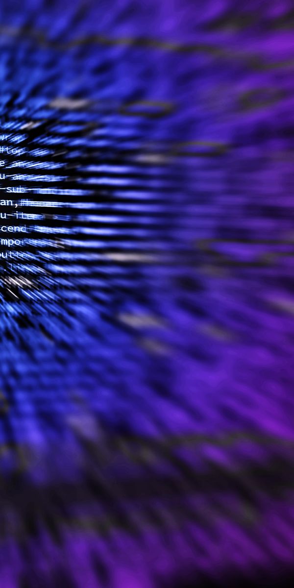 Mesmerizing Purple and Blue Code Blur Wallpaper