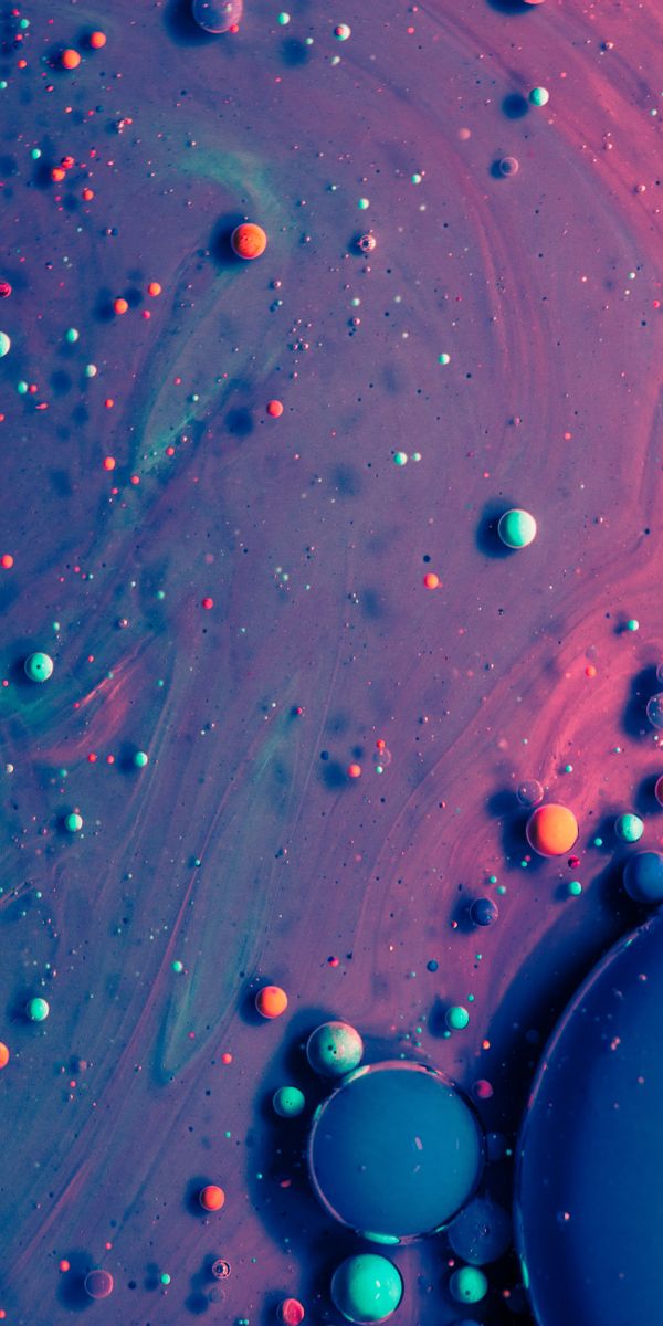 Vibrant Multicolored Bubbles Abstract Wallpaper