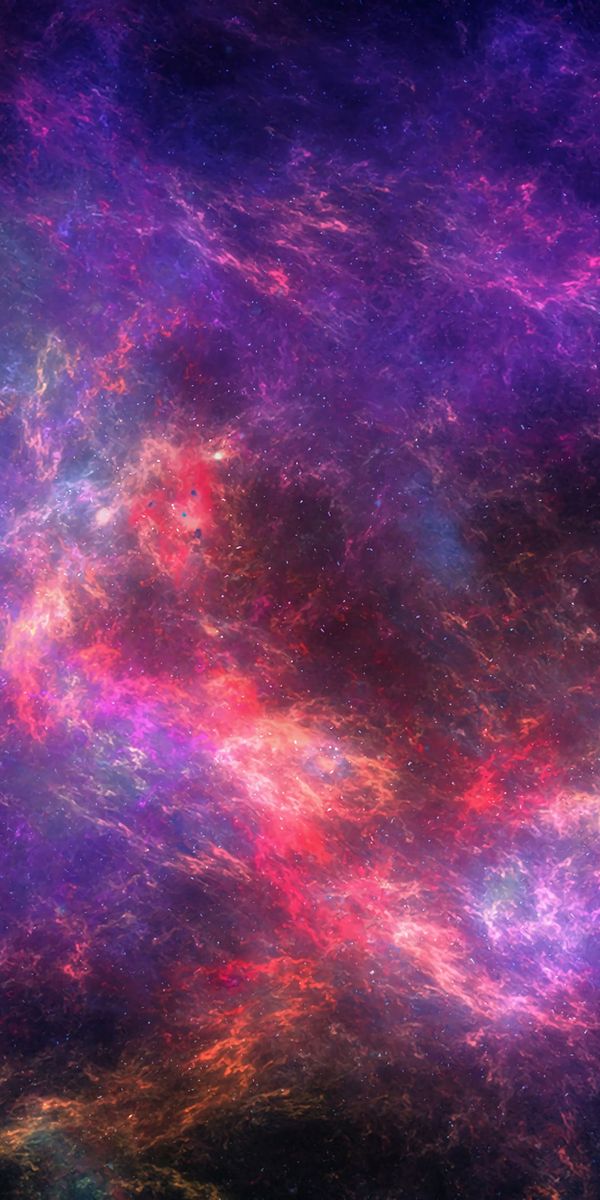 Multicolored Abstract Universe Wallpaper for iPhone: A Cosmic Delight