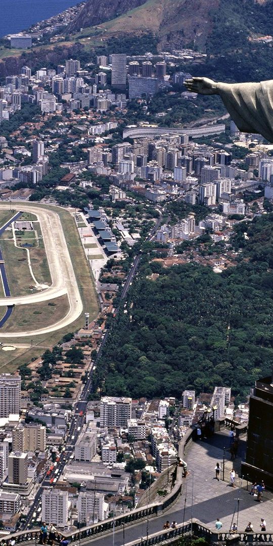Phone wallpaper: Coast, Christ The Redeemer, Religious, Rio De Janeiro, Building, Landscape free dow