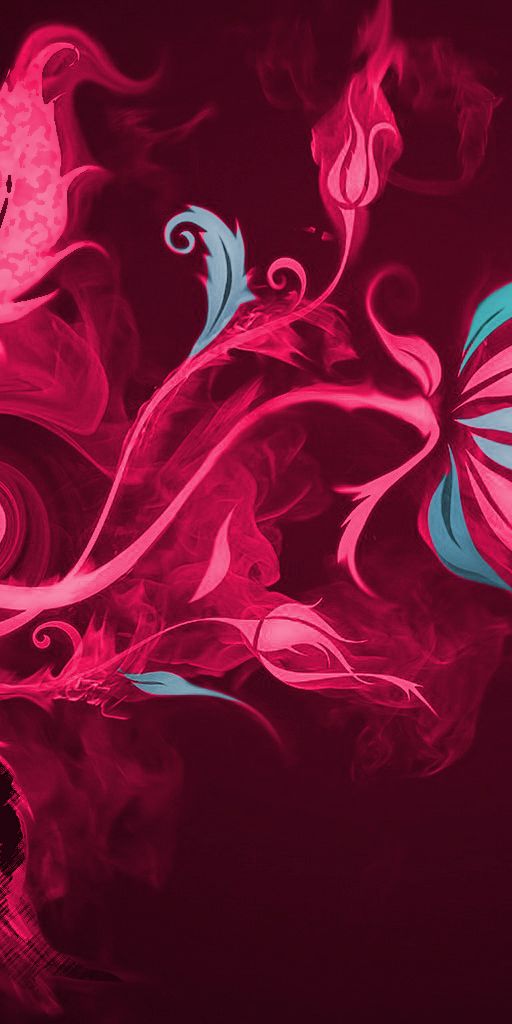 Aesthetic Artistic Pink Floral Mobile Wallpaper