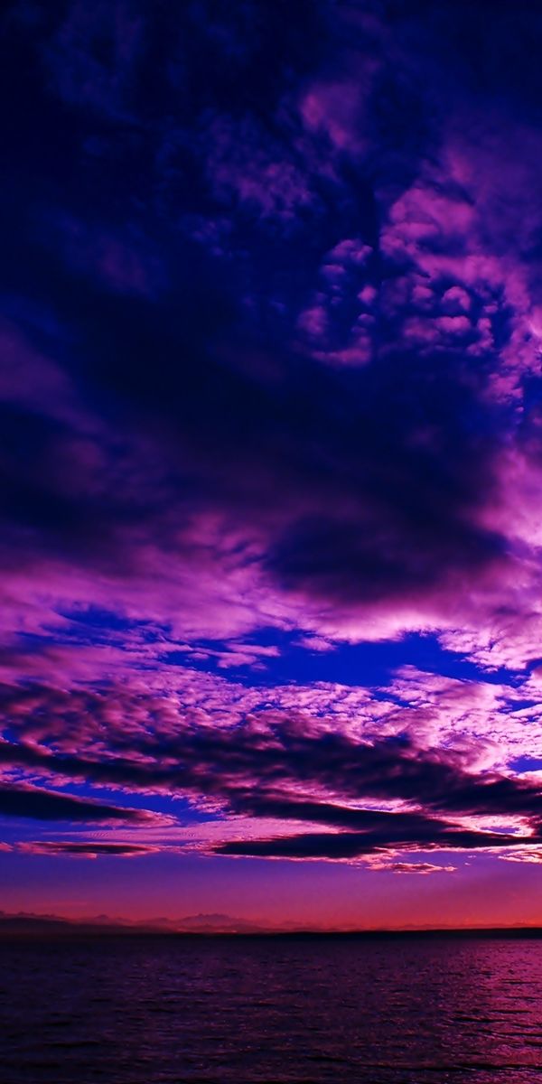 Phone wallpaper: Sunset, Sky, Sea, Horizon, Ocean, Earth, Cloud free download