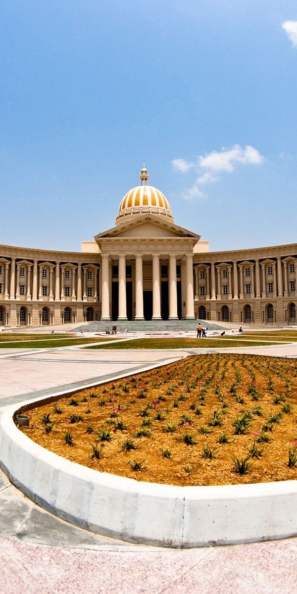 Phone wallpaper: Columnar, Columned, Building, Museum, Cities, Flowerbed, Flower Bed free download