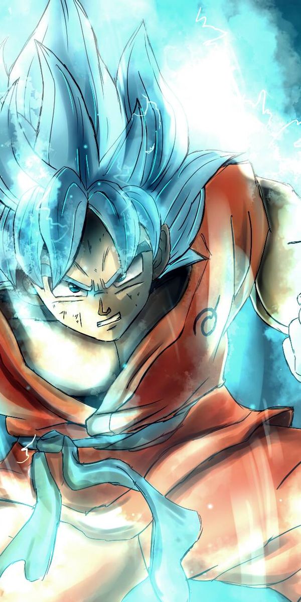Goku Transformed into Super Saiyan Blue - Dragon Ball Super Art