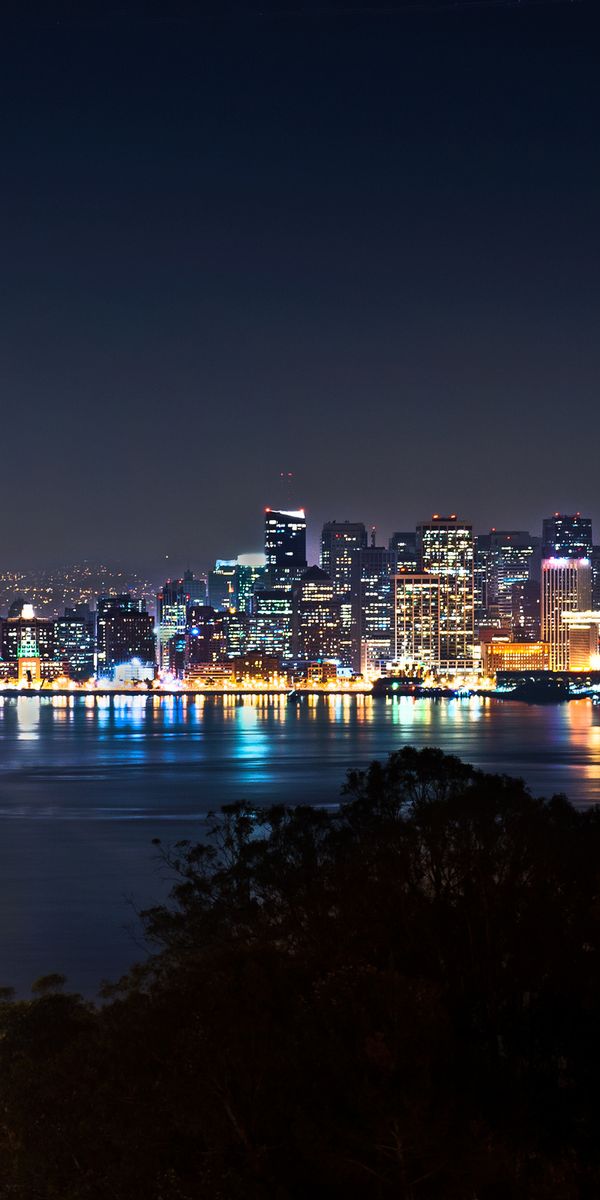 Phone wallpaper: San Francisco, Bay Bridge, Cities, Man Made free download