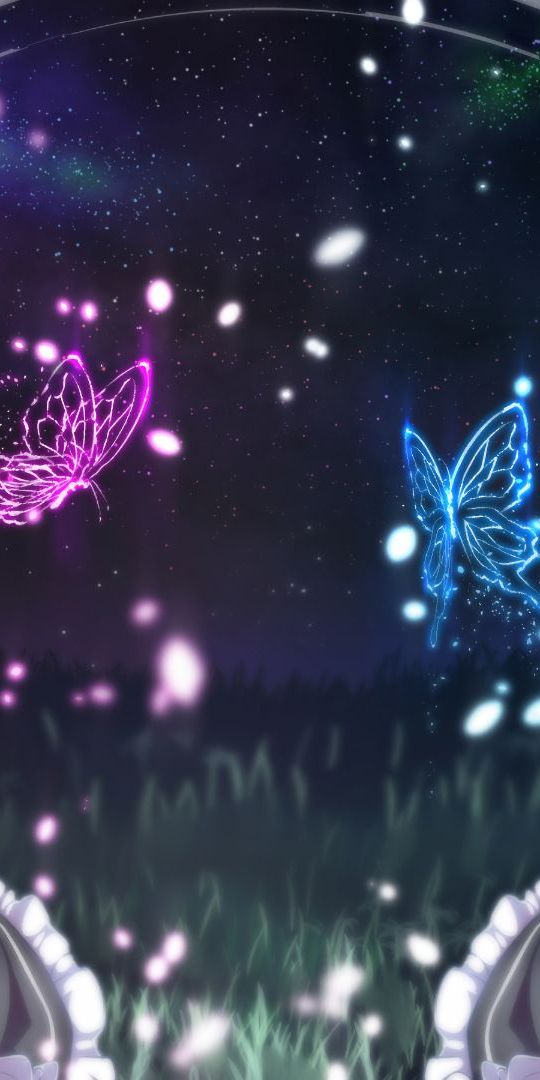 Enchanting Rem and Ram from Re:Zero with Butterflies