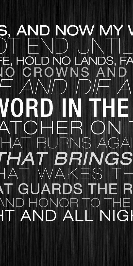 Powerful Game of Thrones Typography Quote Wallpaper
