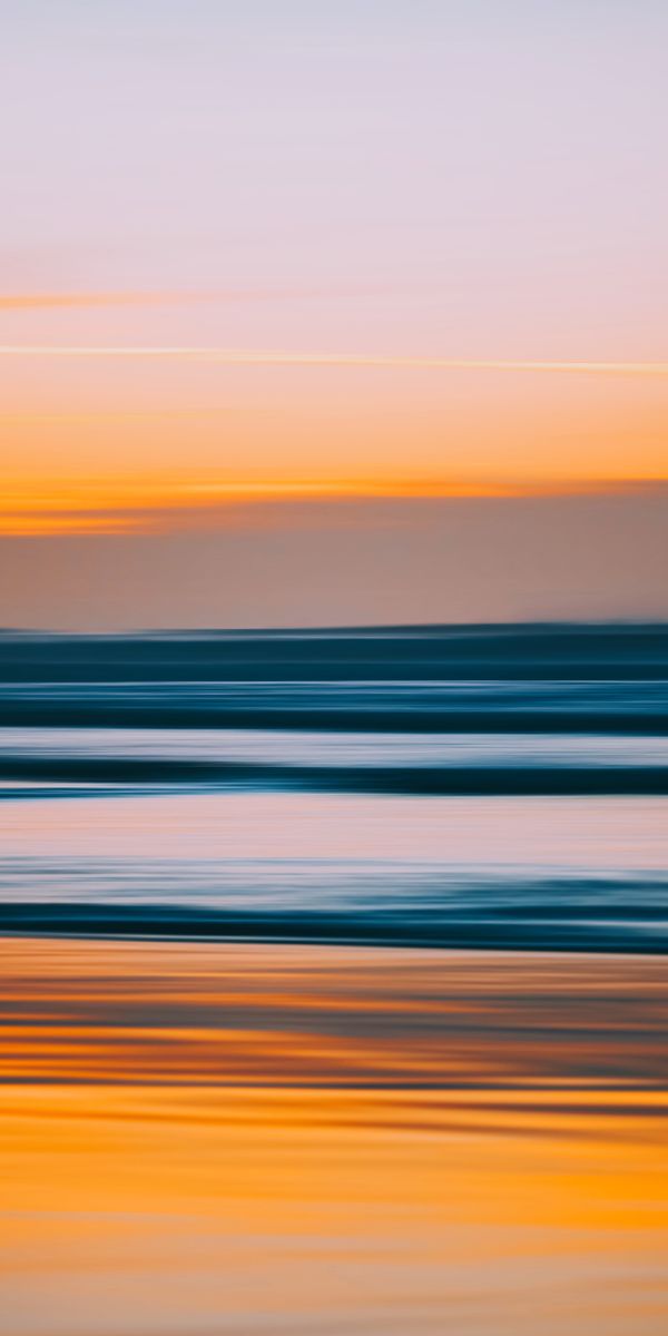 Abstract Landscape with Smooth Stripes and Beautiful Blur Effect
