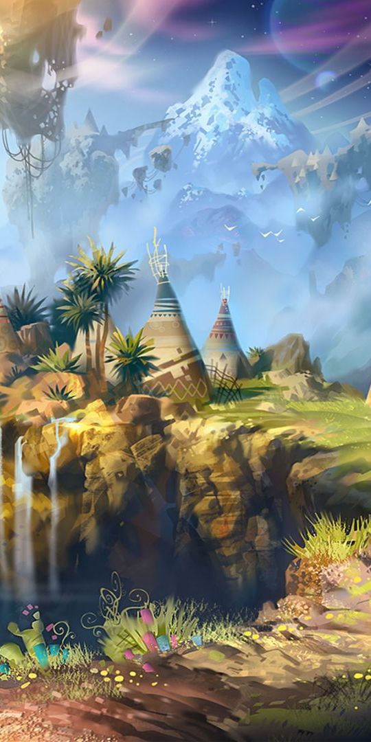Beautiful Fantasy Landscape Wallpaper for Your Phone