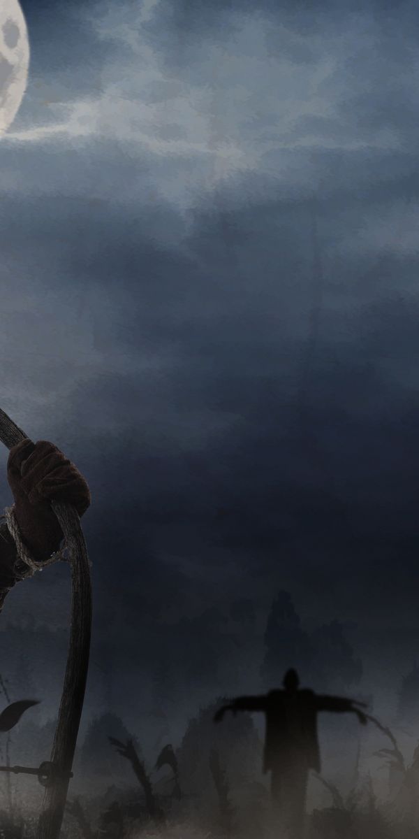 Phone wallpaper: Dark, Evil, Spooky, Grim Reaper, Scarecrow, Horror, Scary free download