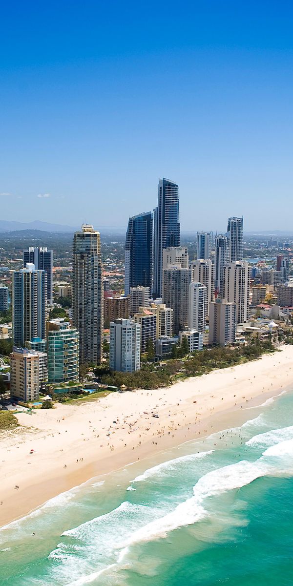 Breathtaking 4K Wallpaper of Surfers Paradise, Gold Coast, Australia
