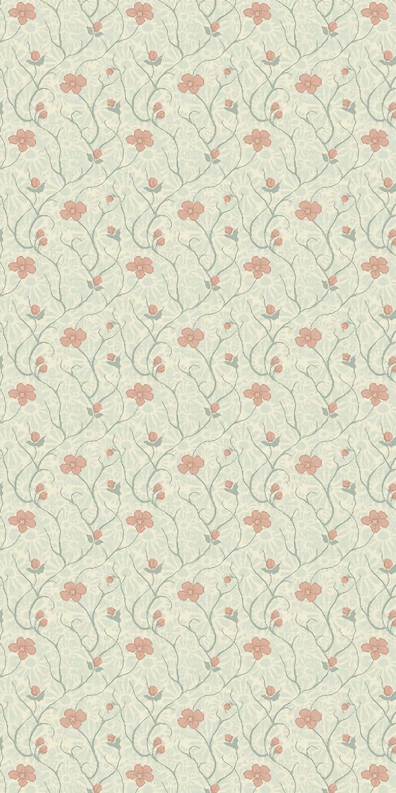 Charming Artistic Flower Pattern for Mobile Wallpaper