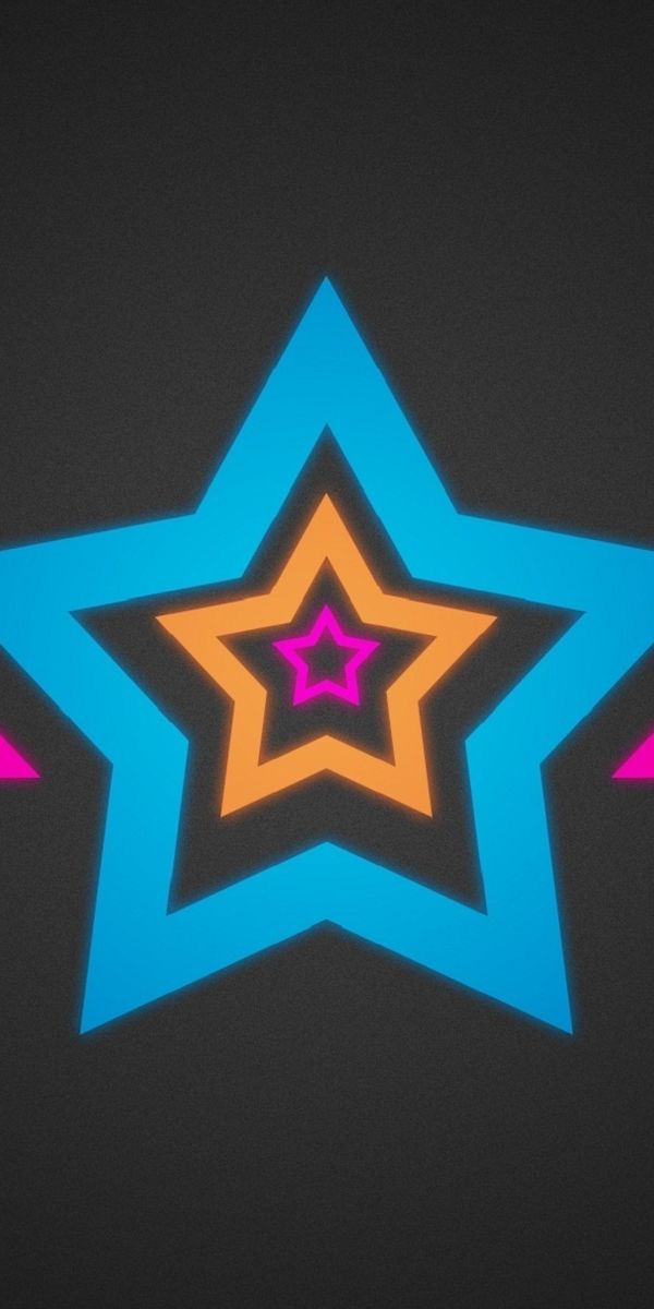 Phone wallpaper: Star, Streaks, Multicolored, Stripes, Motley, Bright, Abstract, Background free dow