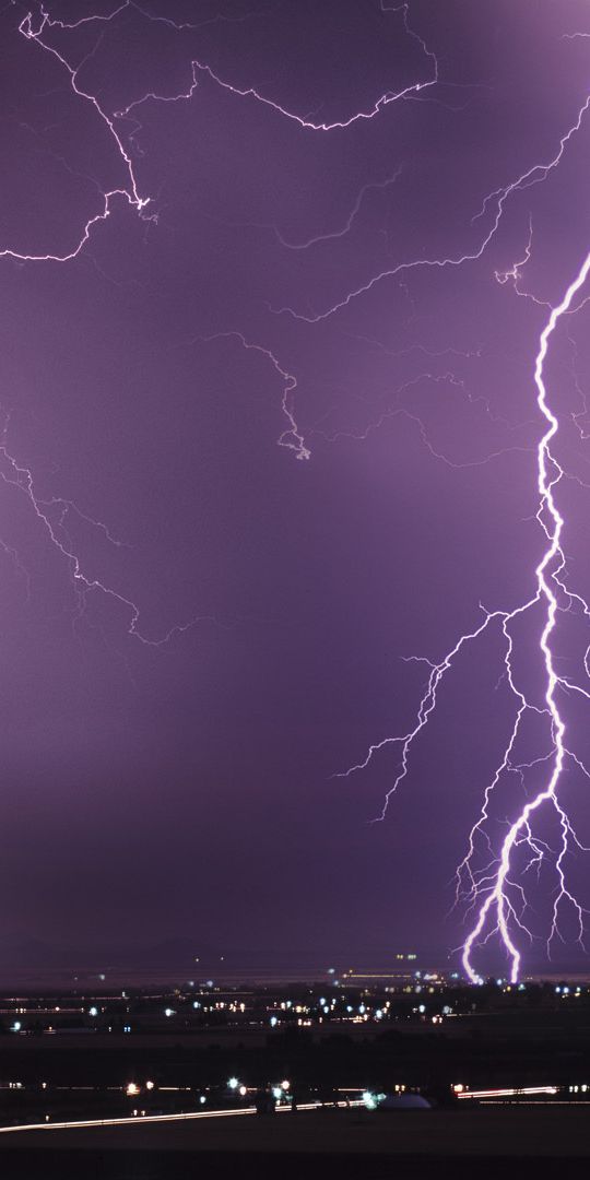 Phone wallpaper: Night, Lightning, City, Photography free download