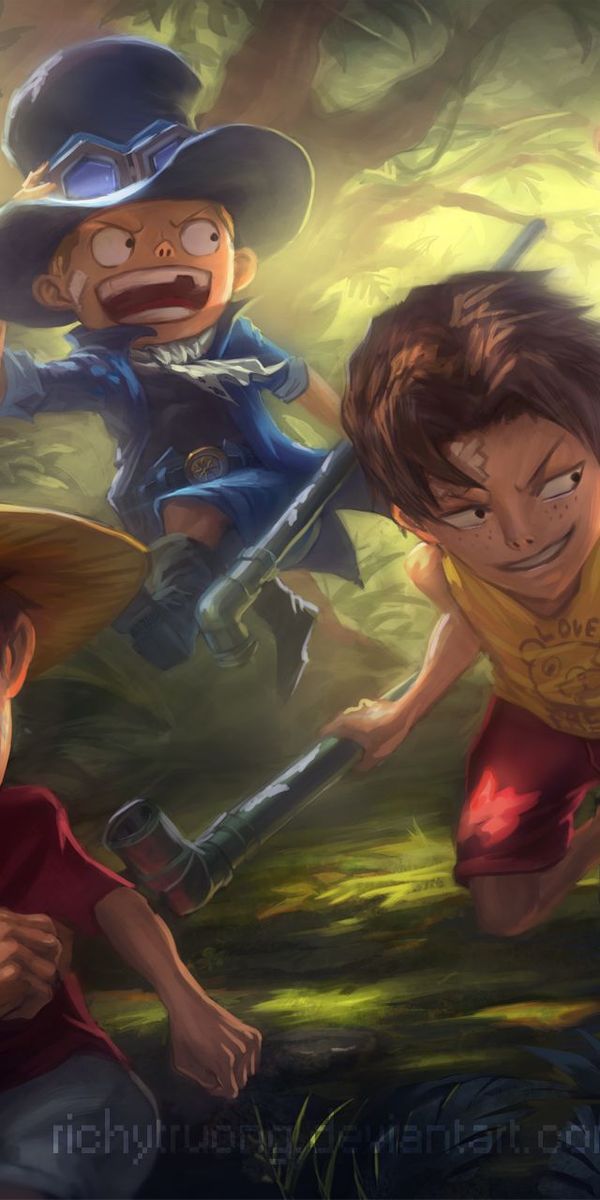Young Monkey D. Luffy Adventures in the Jungle