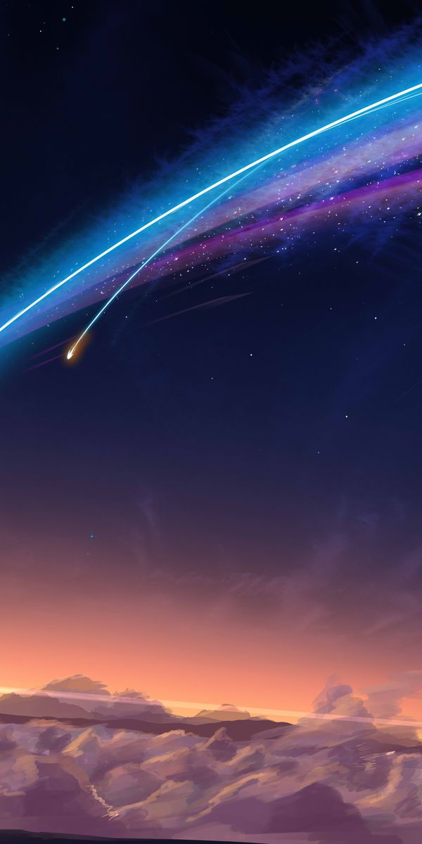 Your Name Wallpaper Featuring Mitsuha and Taki