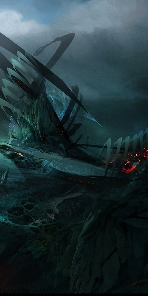 Explore a Breathtaking Sci-Fi Landscape Wallpaper