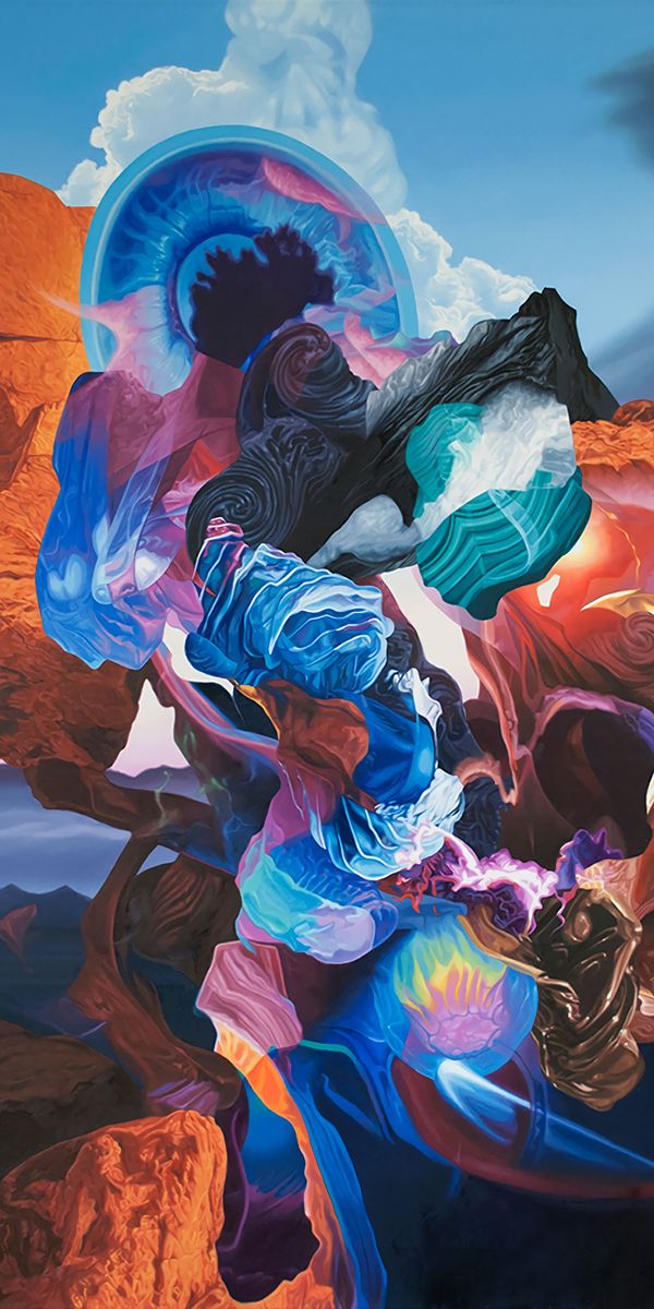 Multicolored Abstract Art for Mobile Wallpaper