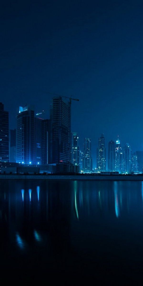 Phone wallpaper: Dubai, Cities, Man Made, Night free download