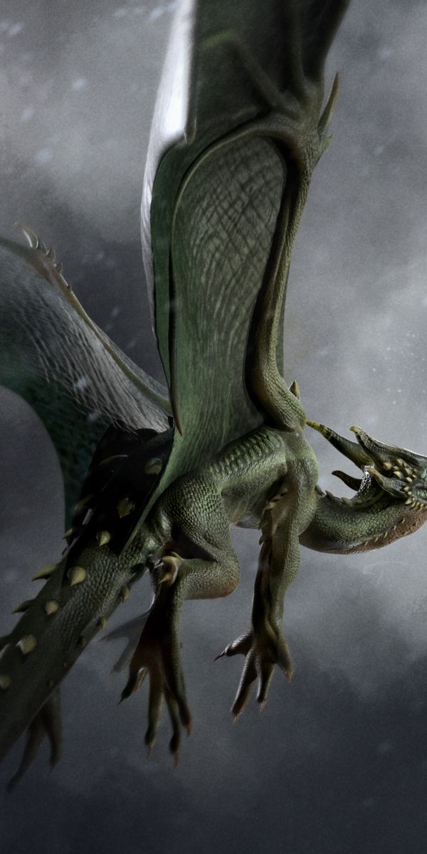 Majestic Dragon Wallpaper: Free Mobile Background Featuring Wings and Art