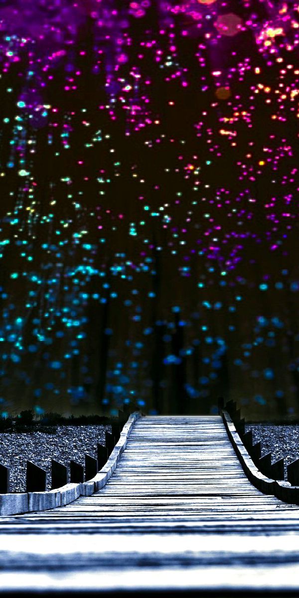 Stunning Scenic Bridge Under a Night Sky