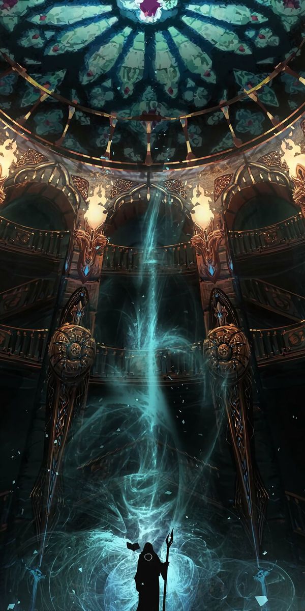 Enchanting Magic Fantasy Wanderer in a Mysterious Lock