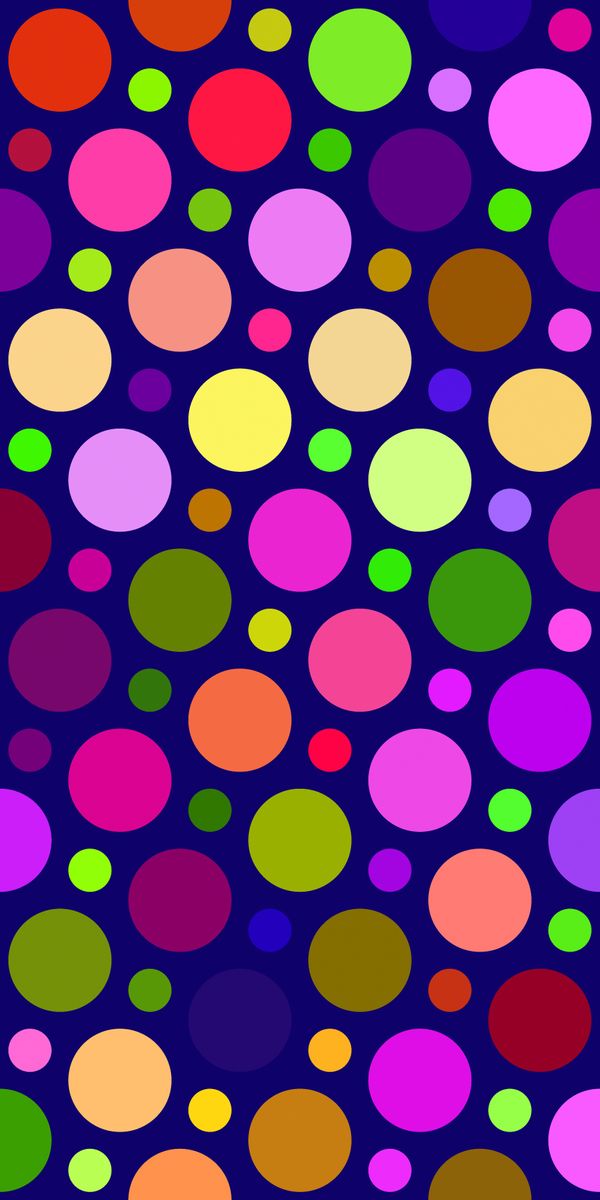 Colorful Motif: Multicolored Circle Phone Wallpaper for a Lively Look