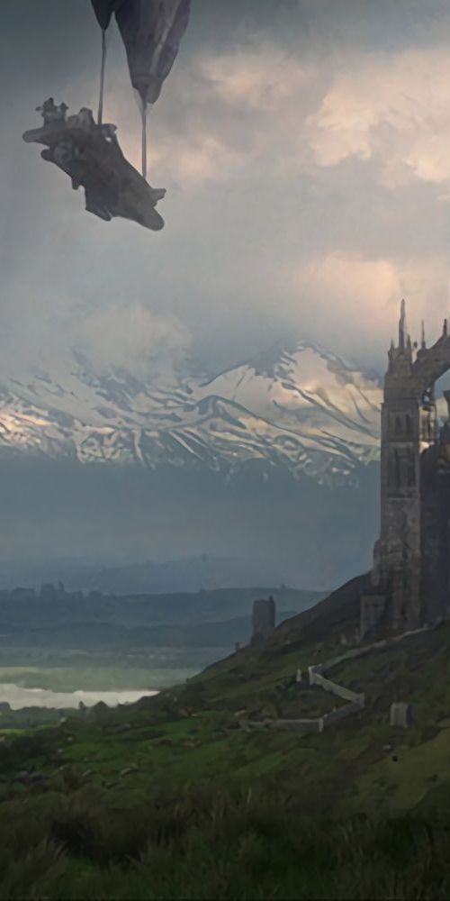 Phone wallpaper: Landscape, Fantasy, Mystical, Castle free download