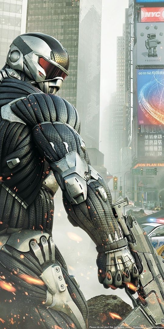 Futuristic Soldier from Crysis in a Post-Apocalyptic Setting