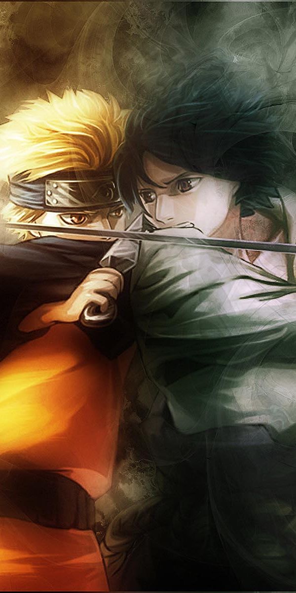 Naruto Uzumaki vs Sasuke Uchiha Epic Showdown Wallpaper