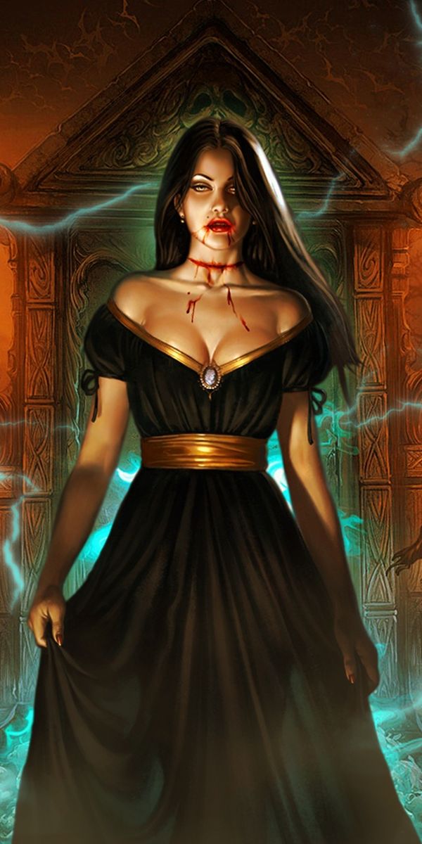 Phone wallpaper: Gate, Graveyard, Devil, Vampire, Fantasy, Dark free download