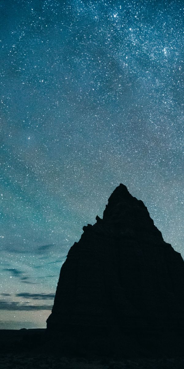 Breathtaking 4K Phone Wallpaper of Earth Silhouette Under a Starry Sky