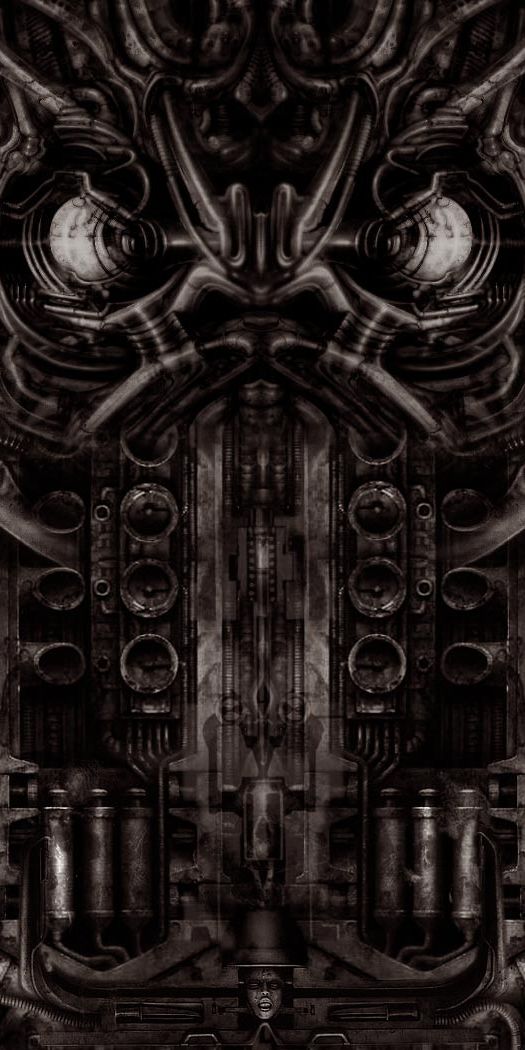 Intricate Dark Skull Wallpaper for Mobile Devices