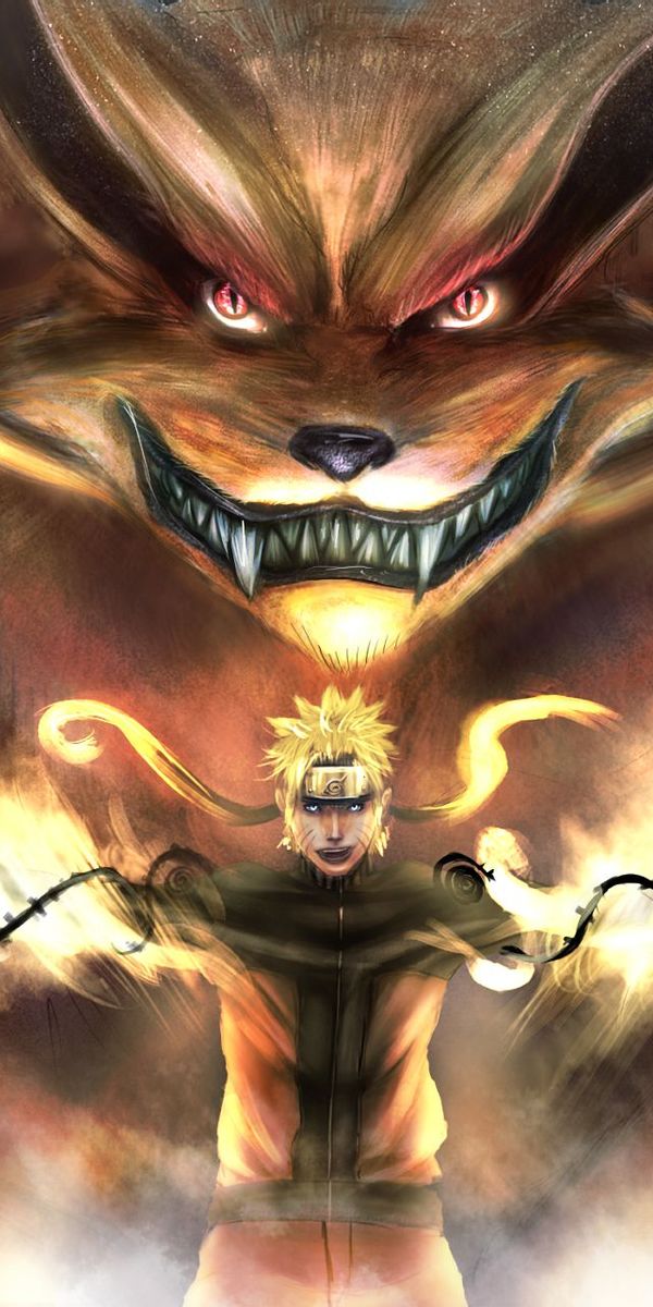 Epic Kurama and Naruto Uzumaki Wallpaper