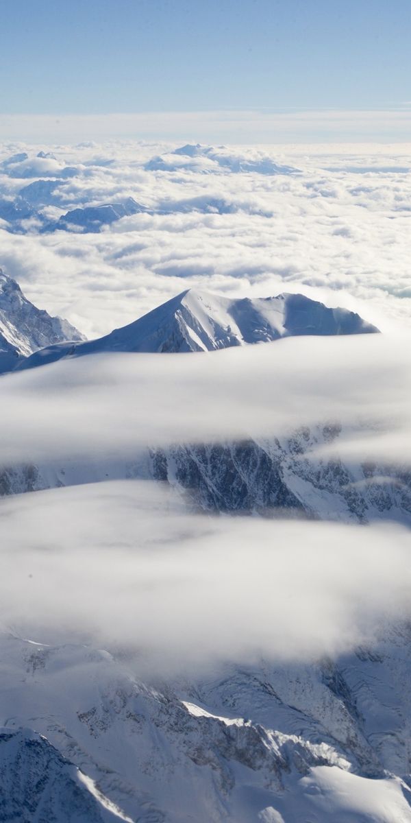 Phone wallpaper: Winter, Nature, Mountains, Snow, Mountain, Peak, Alps, Earth, France, Cloud, Aerial