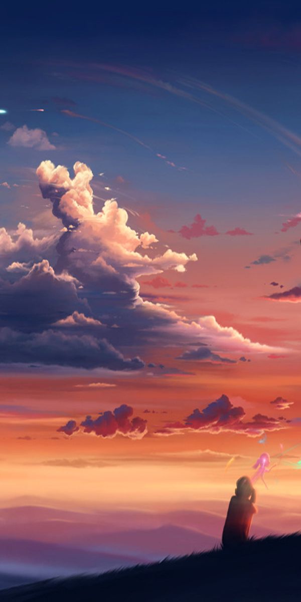 Epic Fantasy Dragon Beneath a Colorful Sunset Sky