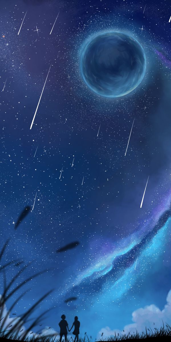 Romantic Couple Under a Starry Sky