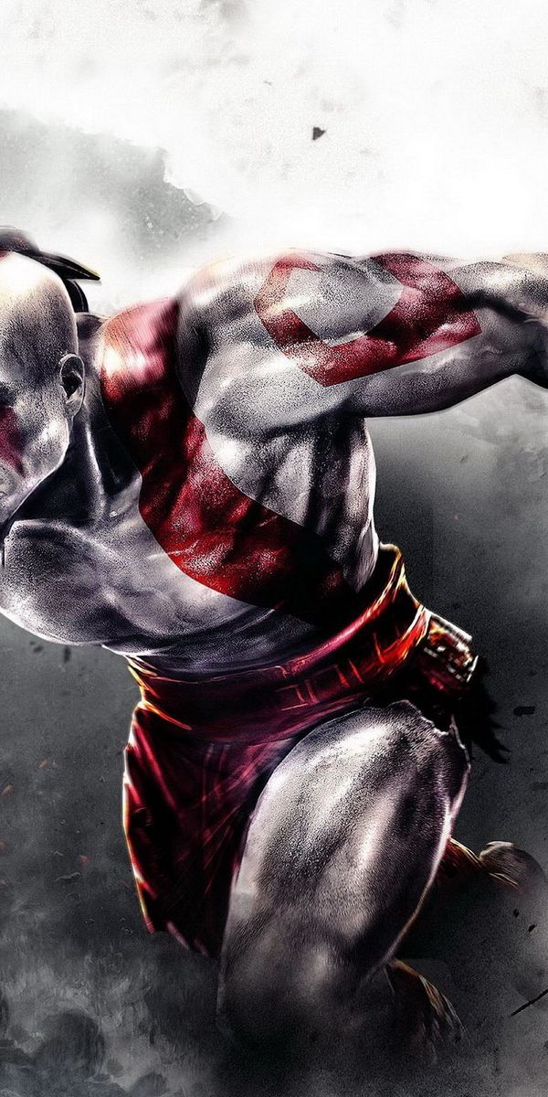Epic Kratos from God of War - Perfect Mobile Wallpaper