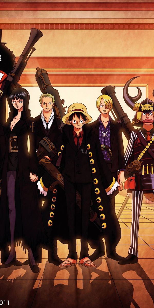 One Piece Iconic Characters Group Wallpaper